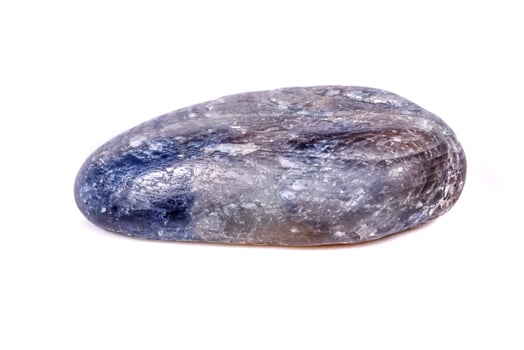 Macro mineral, stone sapphire on white background photo