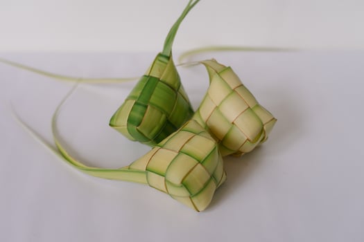 Ketupat traditional rice dumpling, a popular festive delicacy photo
