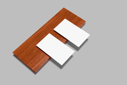 Business card blank mockup 3d photo
