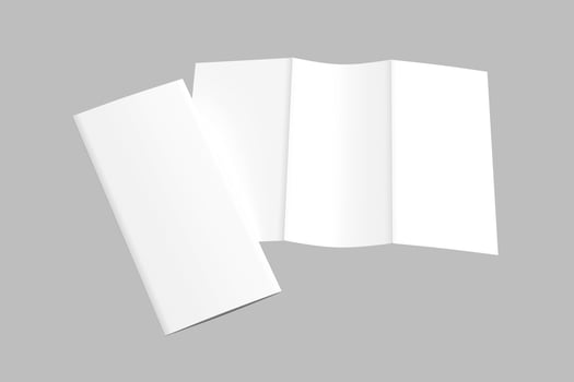 trifold brochure blank photo