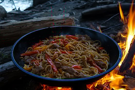 A pan of food photo