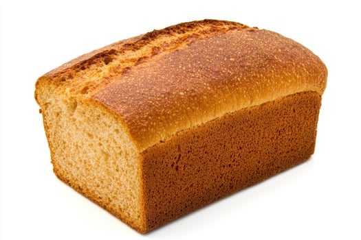 Freshly baked loaf of bread on a white surface photo