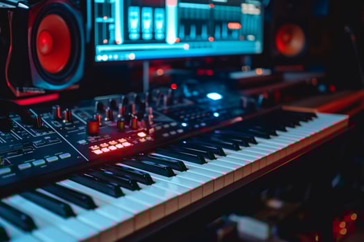 Professional music production setup photo