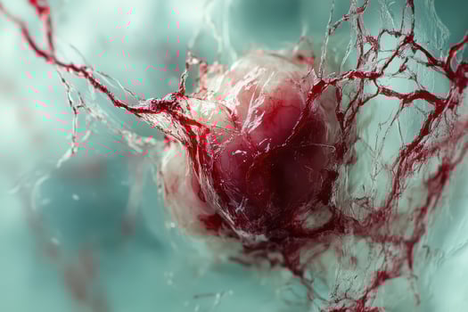 A close up of a blood vessel photo