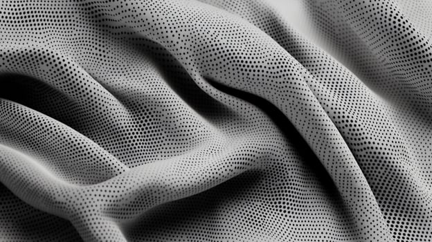Gray textured fabric folds photo