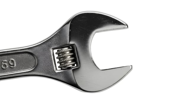 Adjustable Wrench Closeup Shot for Industrial Maintenance and Repair Tasks photo
