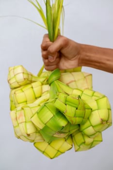 Traditional Rice Cake Celebrating Eid al-Fitr Feast photo