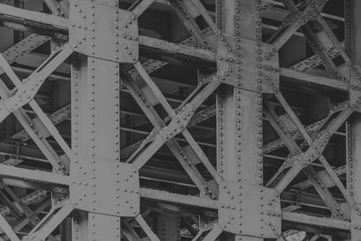 heavy industry metal steel structure connect together for high strength for bridge road support photo