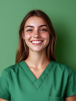 Portrait of a Young Smiling Physical Therapy Assistant photo