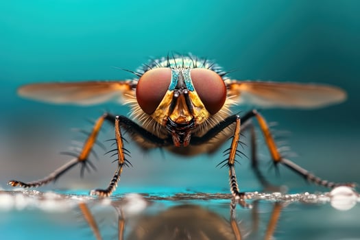 A fly with large eyes and a big nose photo