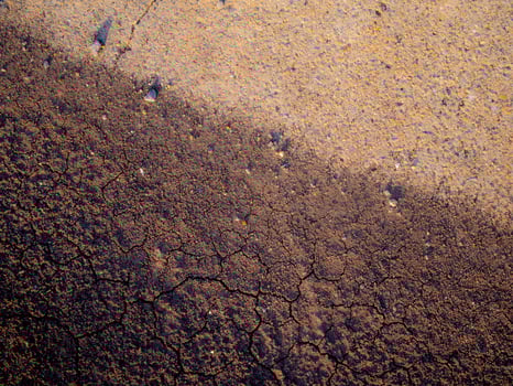 The Convergence of concrete floor and ground photo