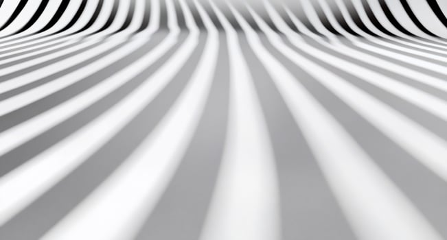 Abstract black and white wavy lines creating a dynamic visual effect. photo