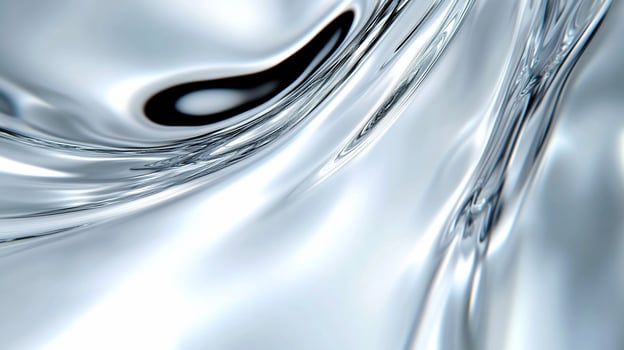 Abstract representation of flowing water with smooth, reflective surfaces. photo