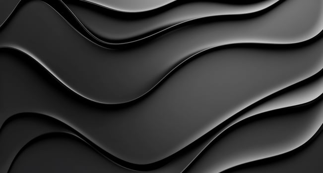 Abstract black wave pattern for a sleek, modern design aesthetic. photo