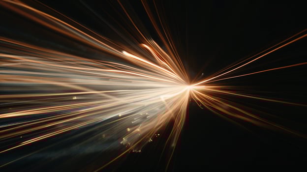 Abstract burst of light streaks photo