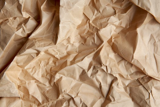 A close up of a crumpled piece of paper photo