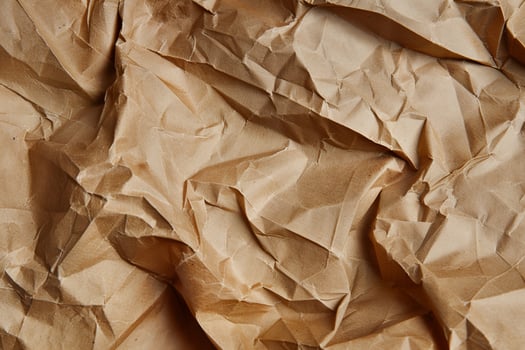 Wrinkled Kraft Paper Texture photo