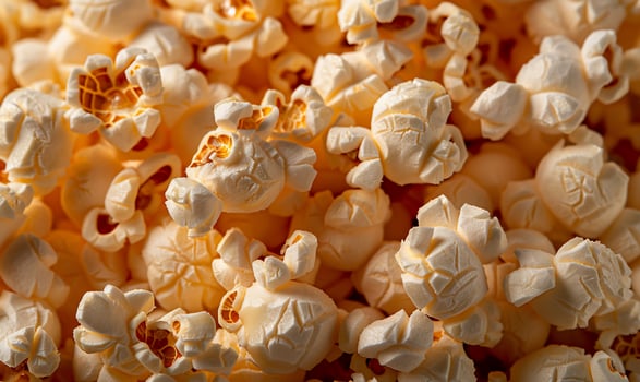 Close-up of popcorn kernels photo