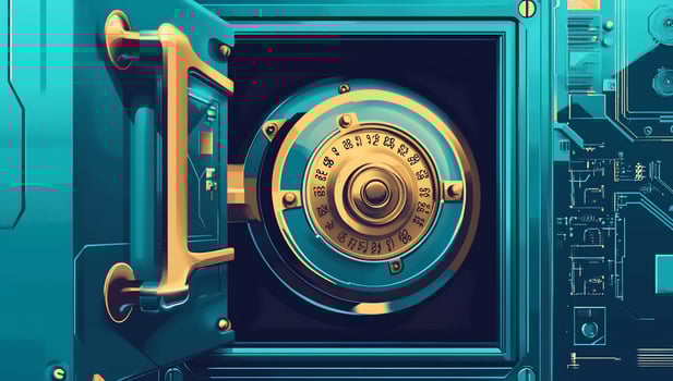 Digital vault, security, technological, safe photo