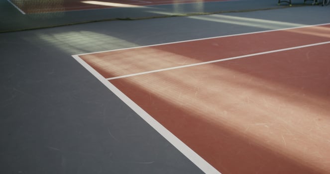 A side of a tennis court photo