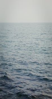 Sea water with small ripples of waves, no land, vertical . Even bright color of water. 4k , red komodo photo