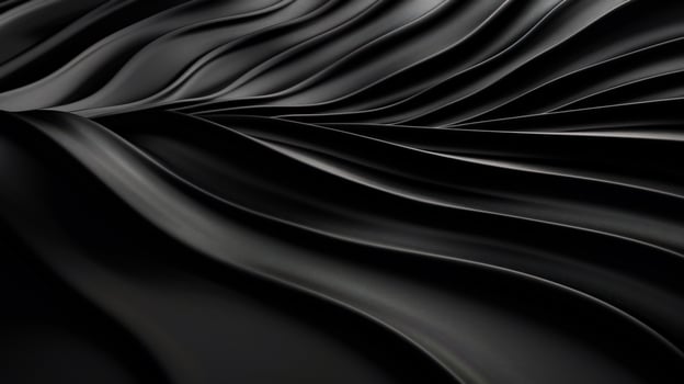 Abstract dark, flowing textile curves photo