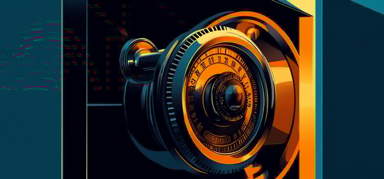 Secure Vault Combination Lock photo