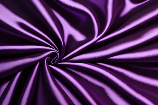 Luxurious Purple Silk Fabric Drapery, Elegant Textile Texture, Smooth Satin Swirls, Deep Violet Hues, Rich Cloth Background photo