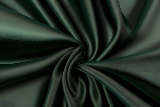 Emerald Green Silk Fabric Swirls A Luxurious Texture photo