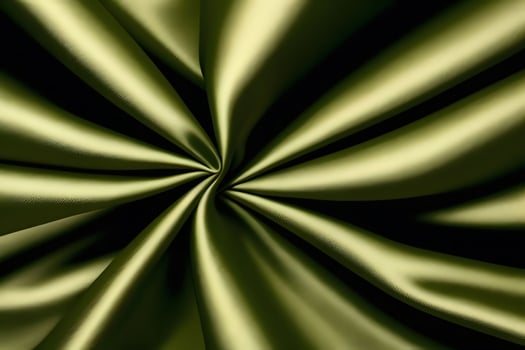 Olive Green Silk Fabric Swirls A Luxurious Texture photo
