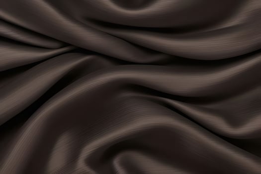 Dark Brown Silk Drapes Luxurious Texture and Elegant Flow photo
