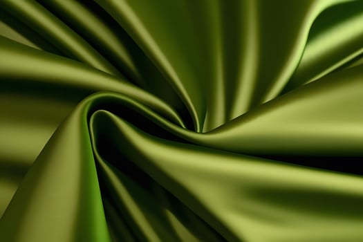 Olive Green Satin Drape Luxurious Texture for backgroundfor backgroundand Smooth Curves Background.. photo