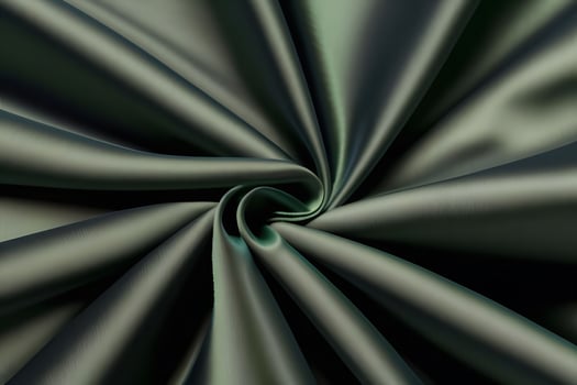 Elegant Swirling Dark Green Satin Fabric Texture Background.. photo