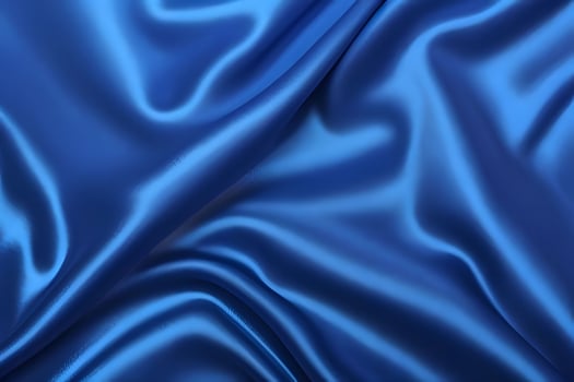 Royal Blue Silk Fabric Texture A Luxurious Drape of Smooth, Shiny Material photo