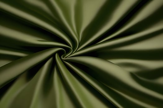 Elegant Olive Green Satin Fabric Drape Background.. photo