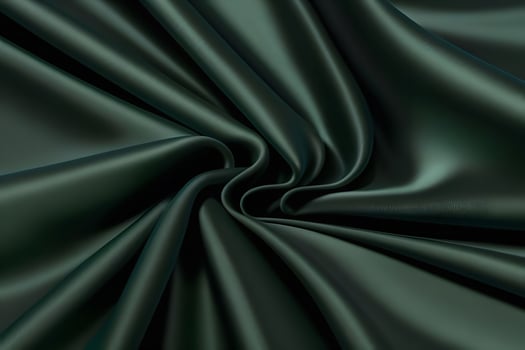 Deep Emerald Silk Drapery Luxurious Texture and Subtle Swirls photo