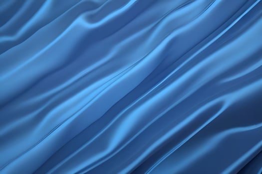Abstract Blue Silk Drapery A Serene Study in Texture and Light photo