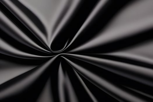 Abstract Black Fabric Drapery Elegant Texture and Smooth Curves photo