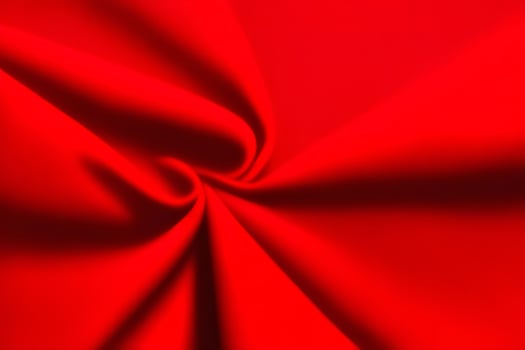 Abstract Red Fabric Texture Swirling Crimson Drapes photo