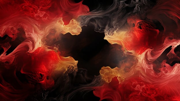 Abstract fiery and smoky swirling patterns photo