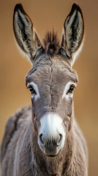 Portrait of a Donkey from a Close Perspective photo
