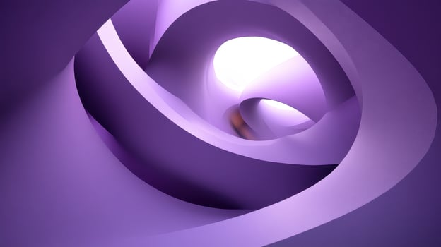 Abstract Purple Swirling Curves Form A Tunnel photo