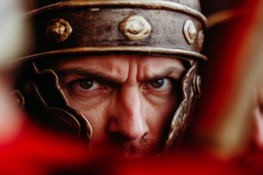 A close up of a man wearing a helmet photo