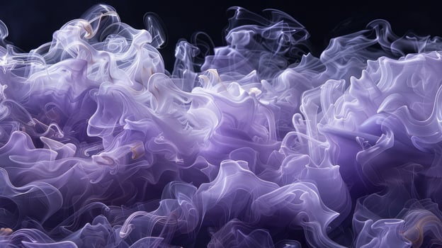 Dynamic smoke patterns, graceful on alpha black backdrop. photo