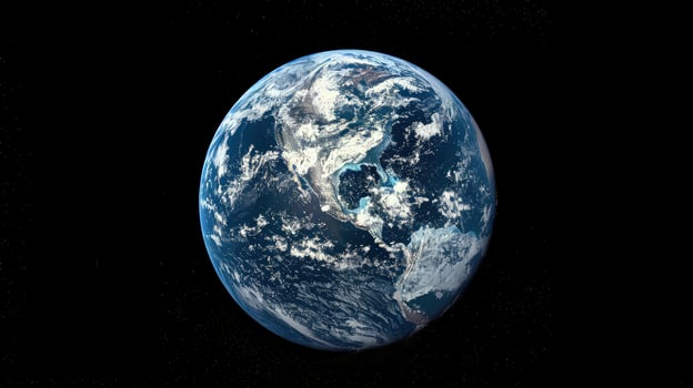 Earth's mesmerizing form as seen from the far reaches of the cosmos photo