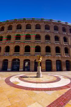 Detail of the Bullring building in Valencia, Spain photo