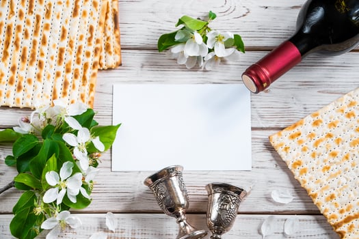 Celebrating Jewish religious holiday of Passover photo
