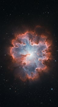 A breathtaking view of a glowing nebula in the vast expanse of the cosmos. photo