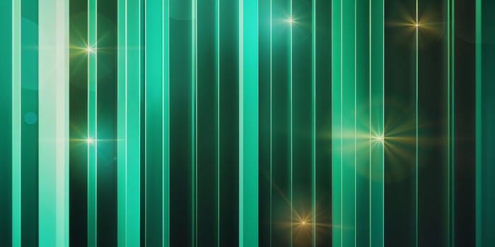 Abstract green background with stars photo