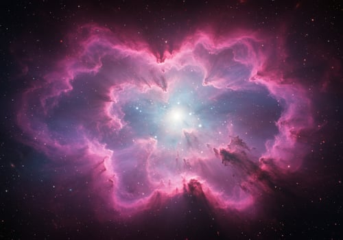 A stunning cosmic nebula, showcasing vibrant colors and celestial wonders. photo
